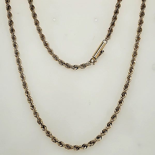 16"" 14kt Yellow Gold Rope Chain