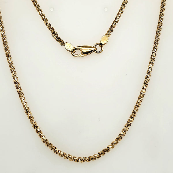 20"" 18kt Yellow Gold Chain