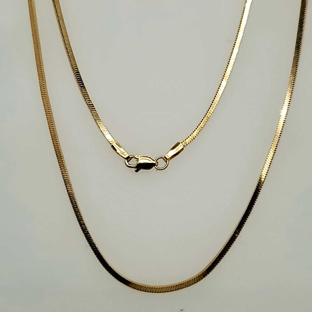 14kt Yellow Gold 24"" Square Chain