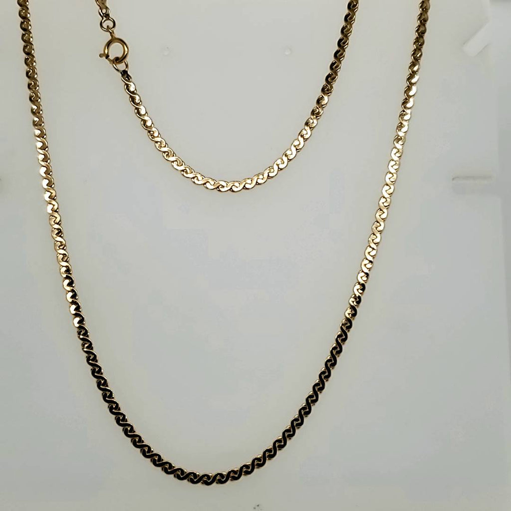 20"" 14kt Yellow Gold S Link Chain