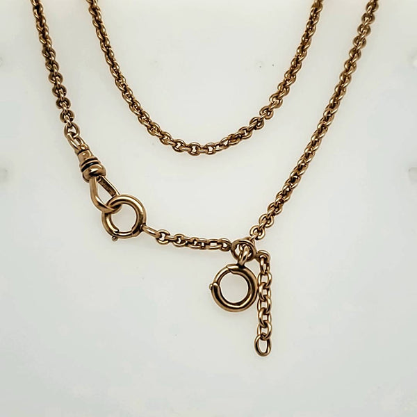 Antique Victorian 14kt Yellow Gold Link Chain