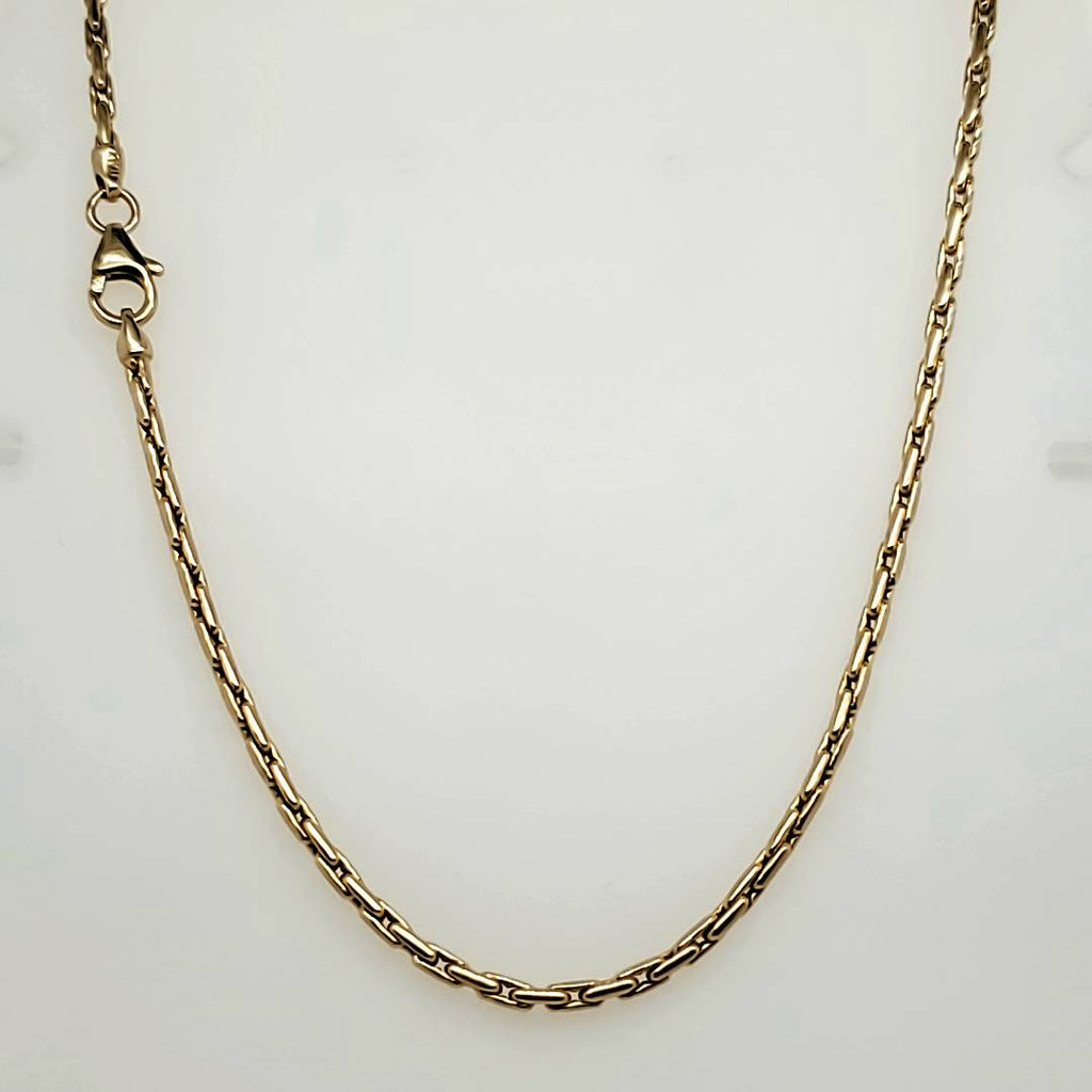 14kt Yellow Gold 19"" Square Chain