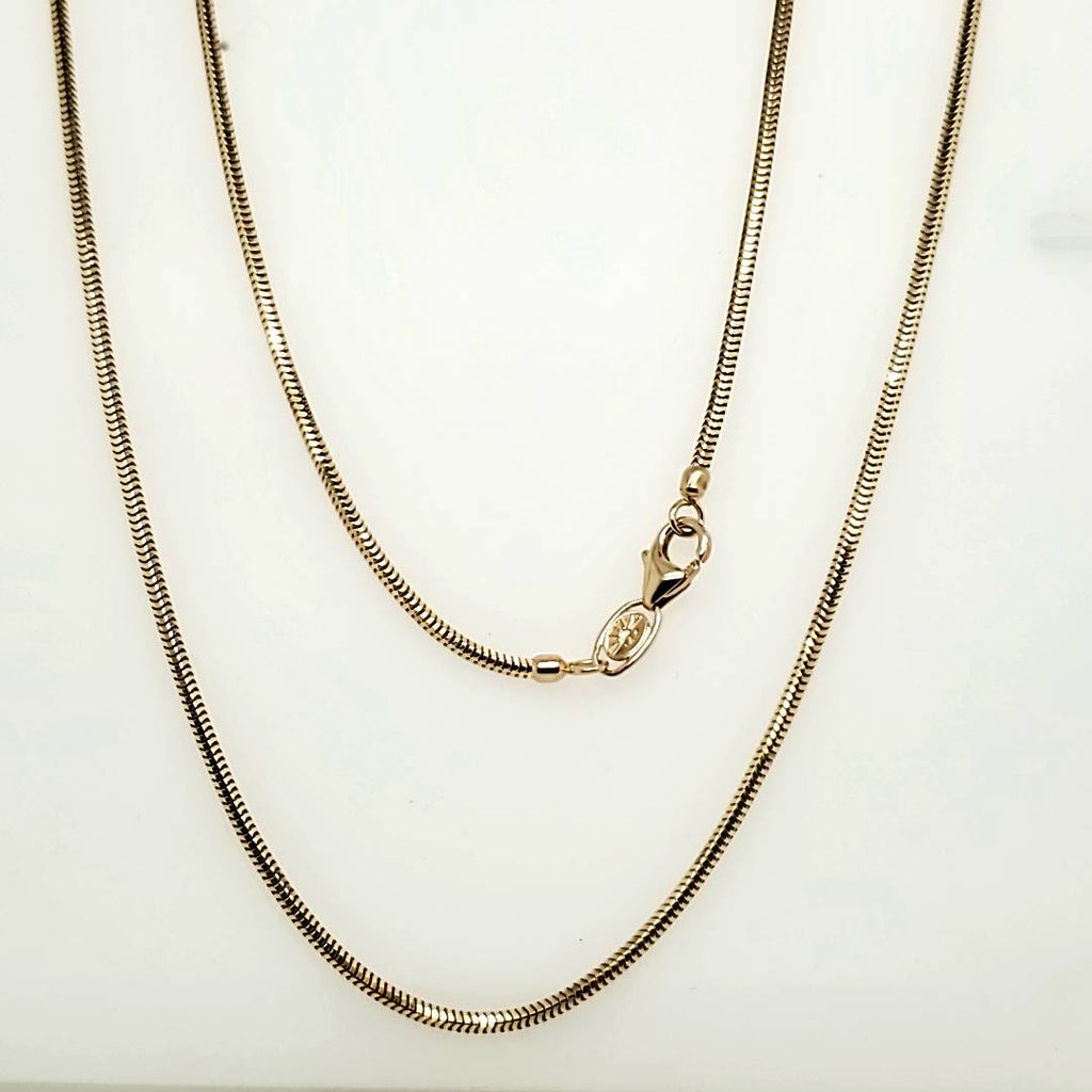 20"" 14kt yellow Gold Snake Chain