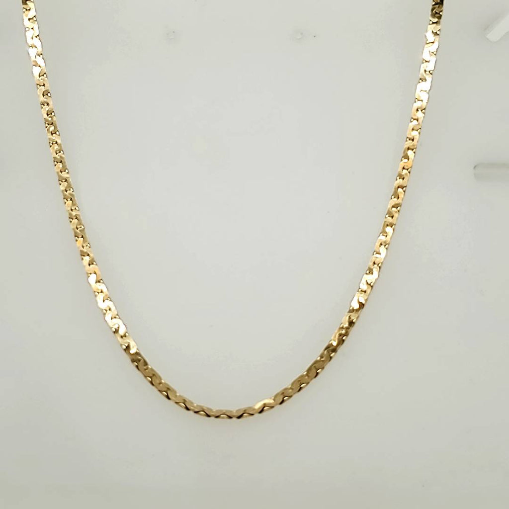 24"" 14kt Yellow Gold S Link Chain