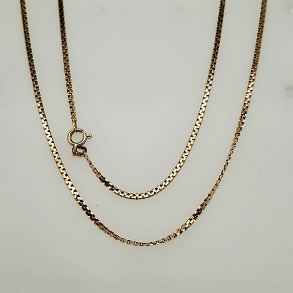 18"" 14kt Yellow Gold Link Chain