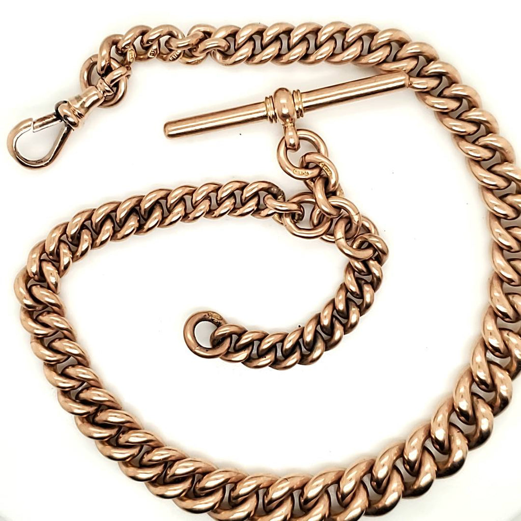 Antique Victorian 9kt Rose gold Pocket Wacth Chain