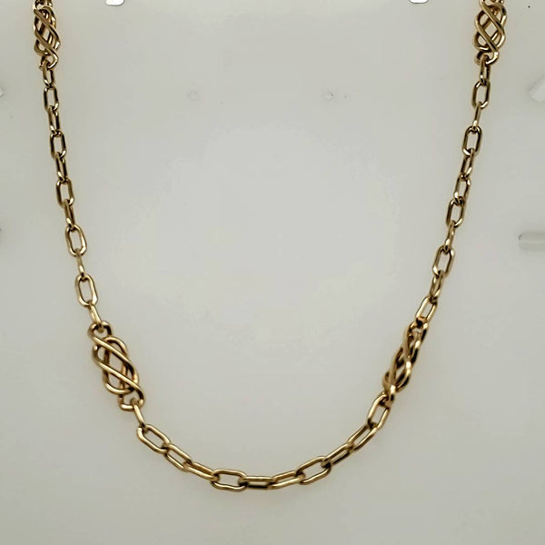 24"" 14kt Yellow Gold Link Chain