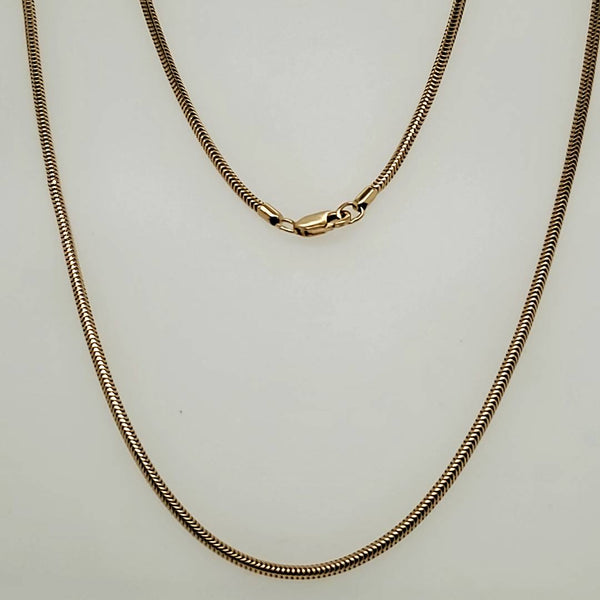 20"" 14kt yellow Gold Snake Chain