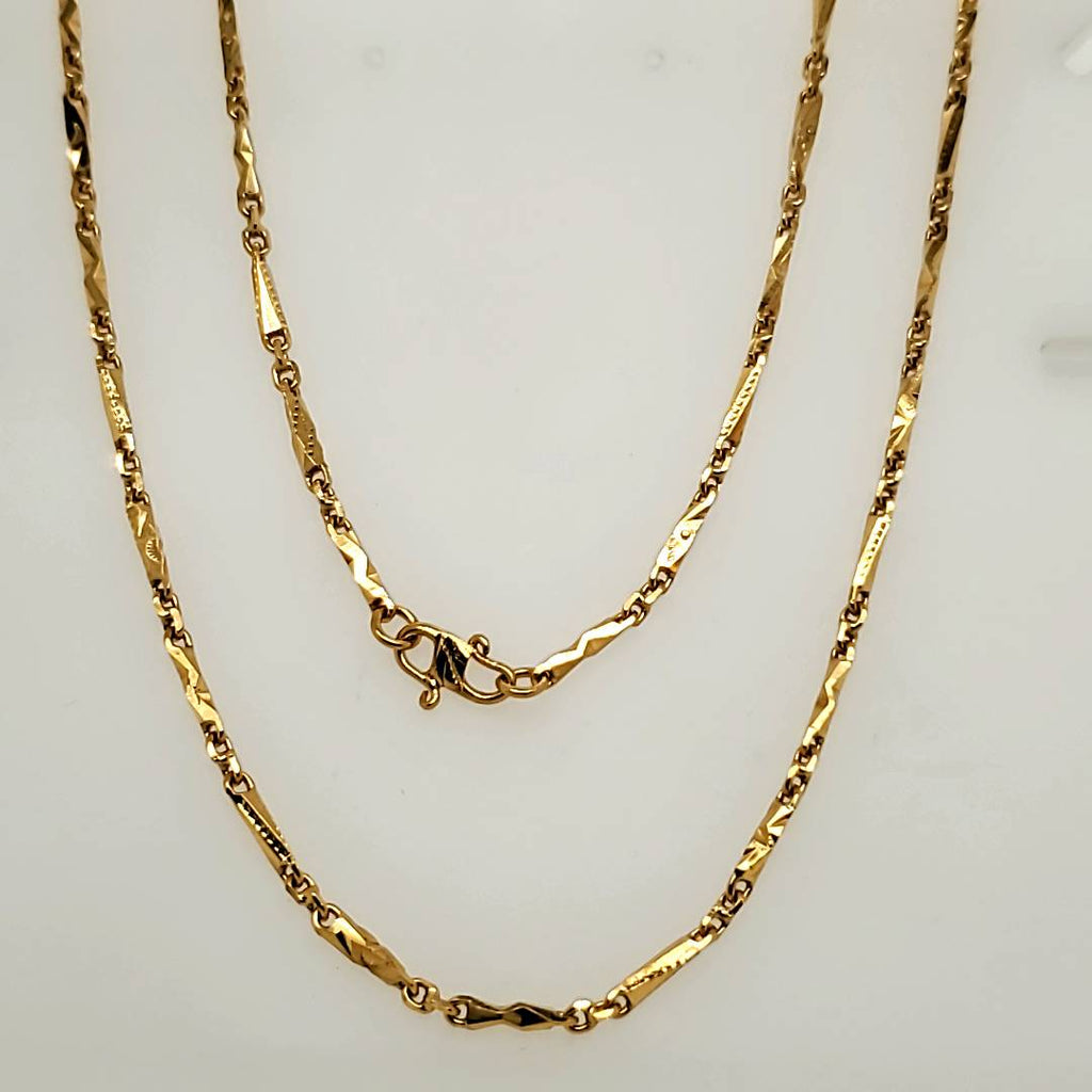 36""  22 Karat Yellow Gold Chain