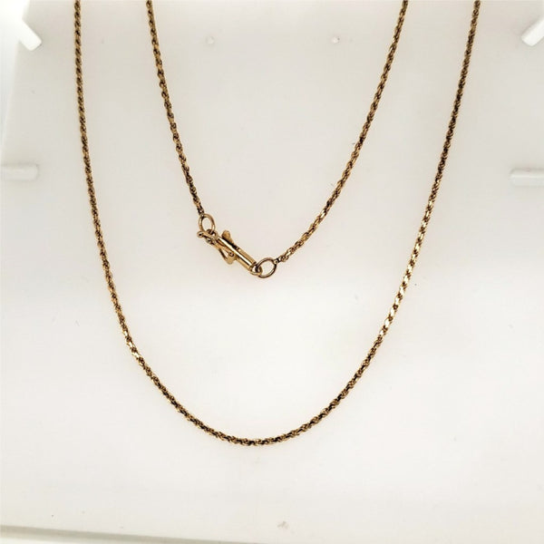 20"" 14kt Yellow Gold Rope Chain