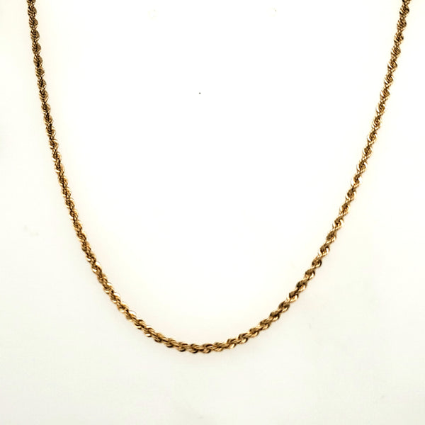 16"" 14kt Yellow Gold Rope Chain