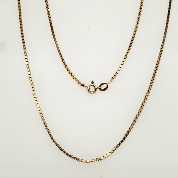 14kt Yellow Gold 20"" Box Chain