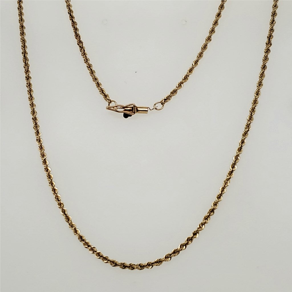 16"" 14kt Yellow Gold Rope Chain