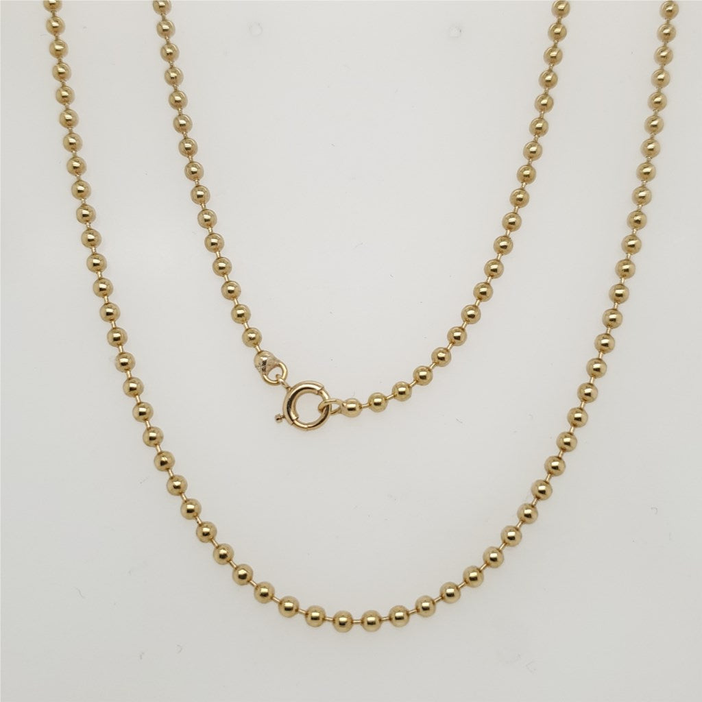 14kt Yellow Gold 26"" Ball Chain