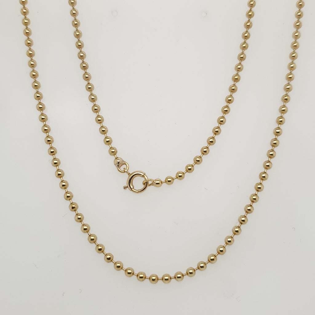 14kt Yellow Gold 26"" Ball Chain