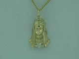 Art Deco Egyptian Revival Gold And Diamond Pendant