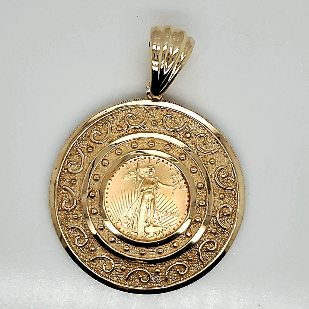 1/10 Ounce Gold Coin Pendant