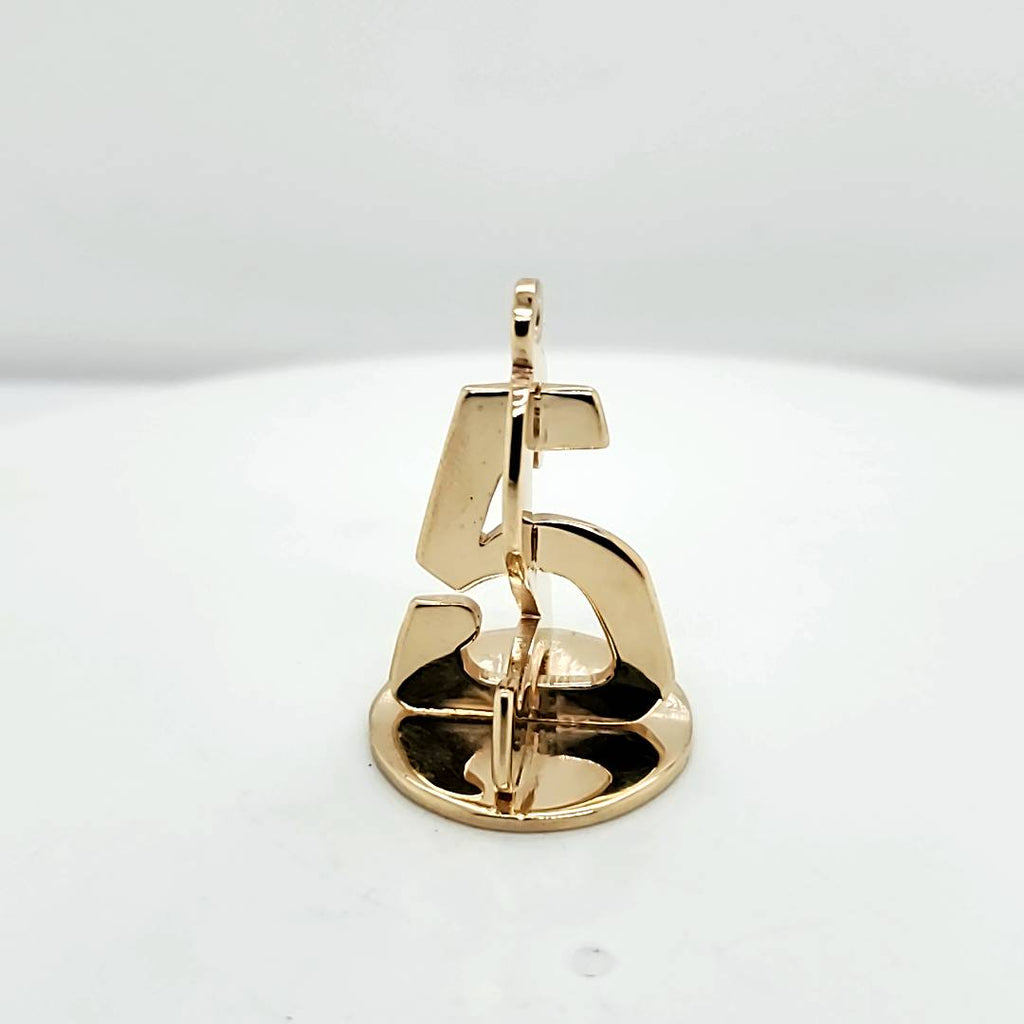 Vintage 14Kt Yellow Gold 25th Anniversary Charm