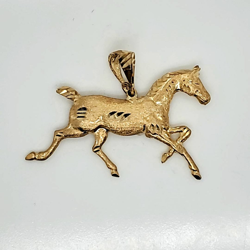 14kt Yellow Gold Horse Pendant