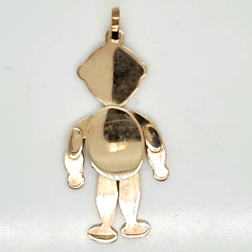 Vintage 14kt Gold Articulated Boy Charm