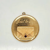 Vintage 14kt Yellow Gold and Ruby Charm
