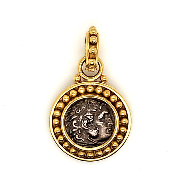 Elizabeth Locke 19kt Yellow Gold Ancient Coin Pendant