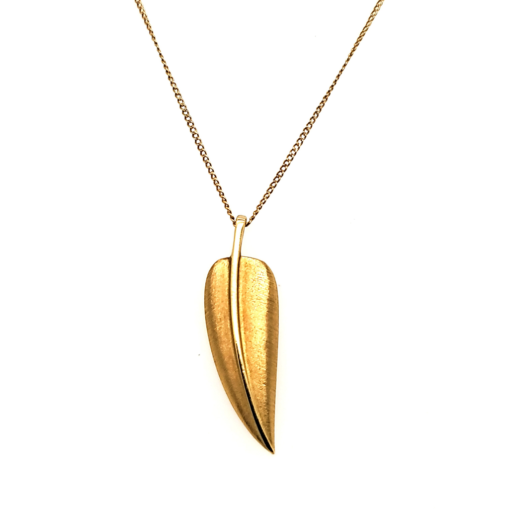 Vintage Tiffany & Co Feather Pendant