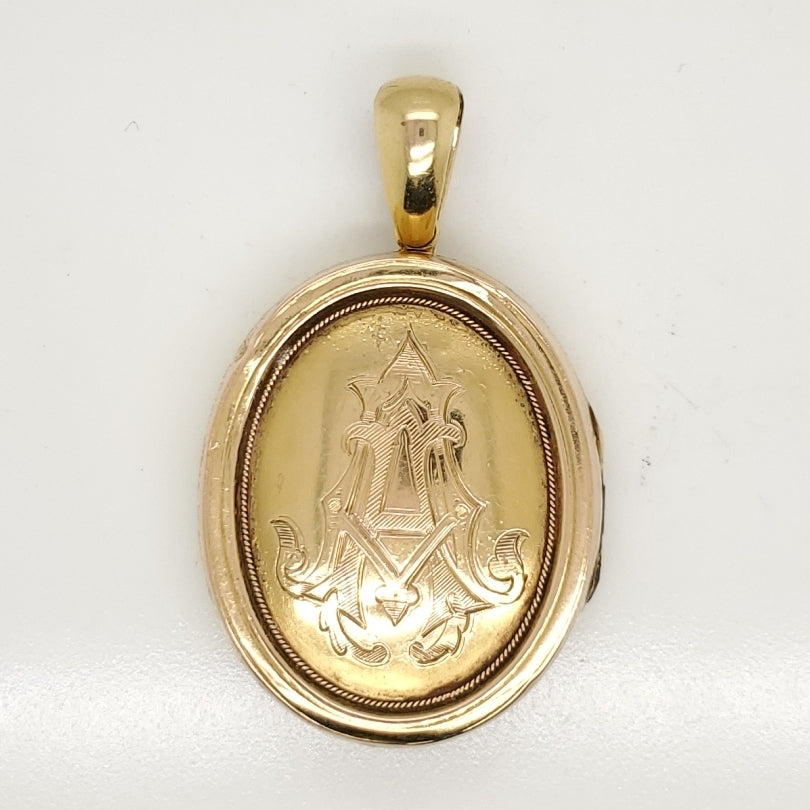 Antique Victorian 14kt Yellow Gold Locket