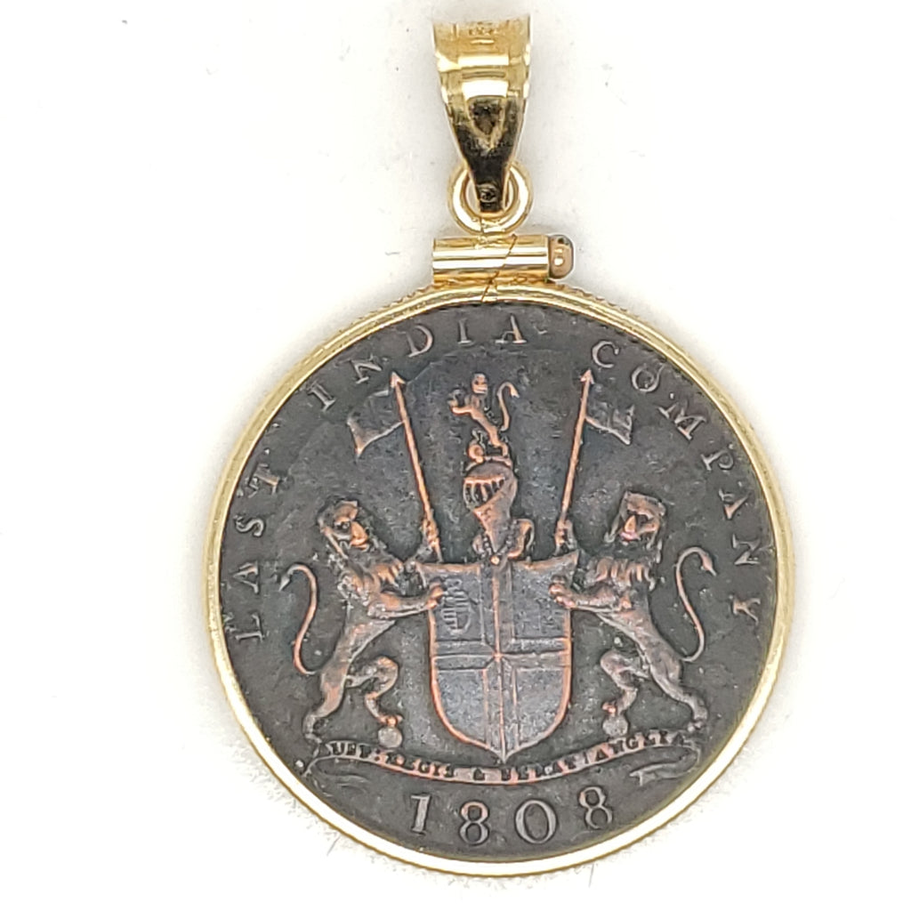 1808 East India Company Ship Wreck Coin in 18kt gold Holder