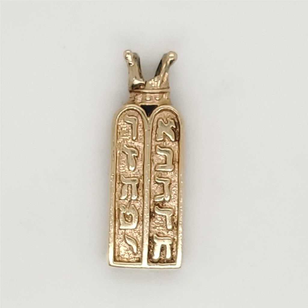 Vintage 14kt Yellow Gold Torah Pendant