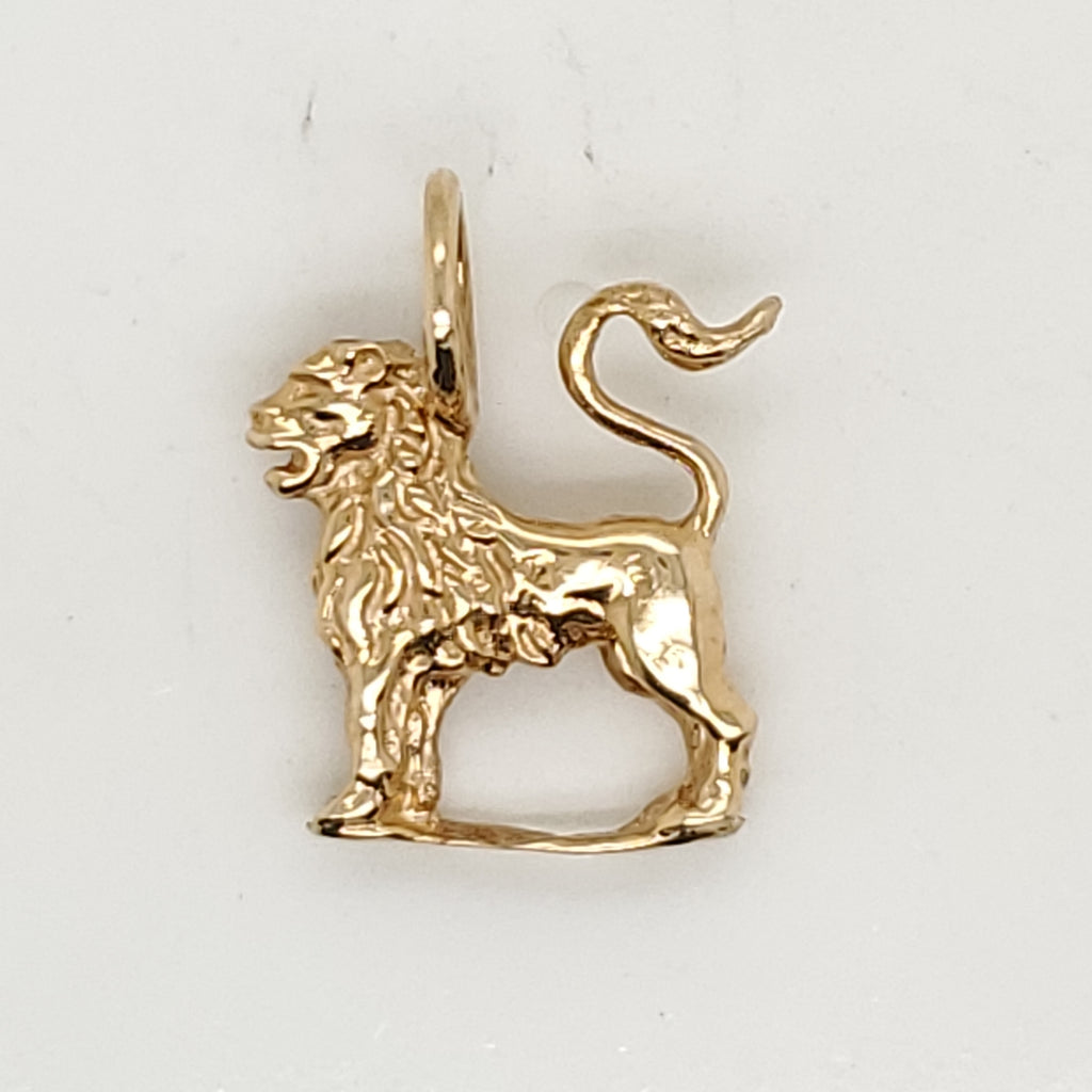 14Kt Yellow Lion Pendant or Charrm