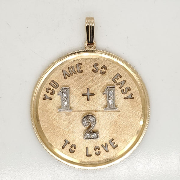 Vintage 14kt Yellow Gold and Diamond Charm