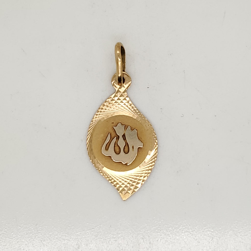 18kt Yellow Gold Islamic Pendant