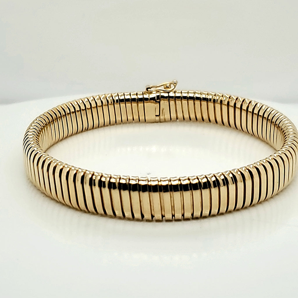 14kt Yellow Gold Tubo Gasse Bracelet