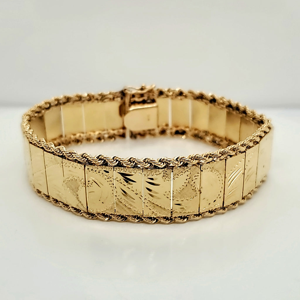 Vintage 14kt Yellow Gold Bracelet