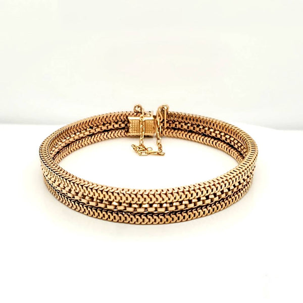 18kt Yellow Gold Mesh Bracelet