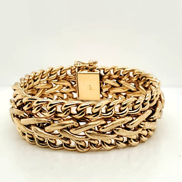 Vintage 14kt Yellow Gold Zelman and Friedman Link Bracelet