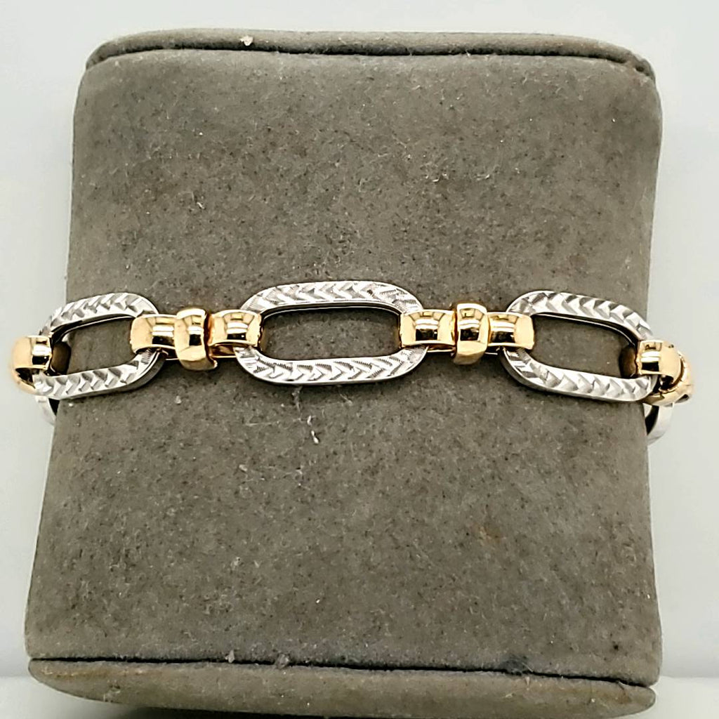 14KT Yellow and White Gold Bracelet