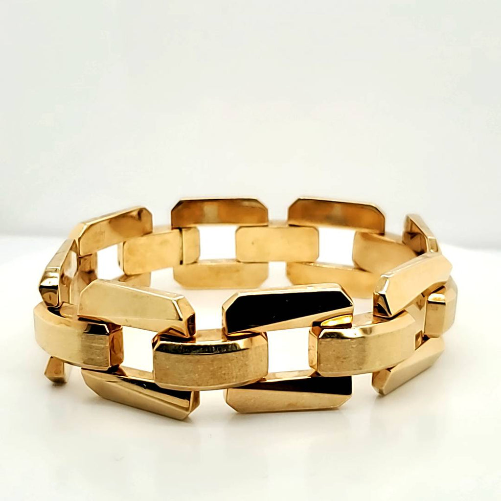 Vintage 18kt Yellow Gold Link Bracelet