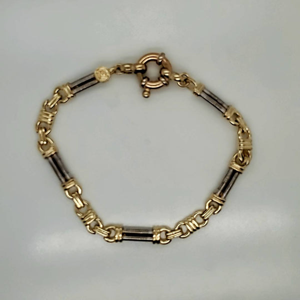 14kt Two Tone Gold Bracelet