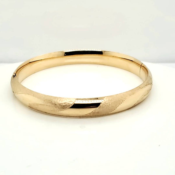 14Kt Yellow Gold Bangle Bracelet