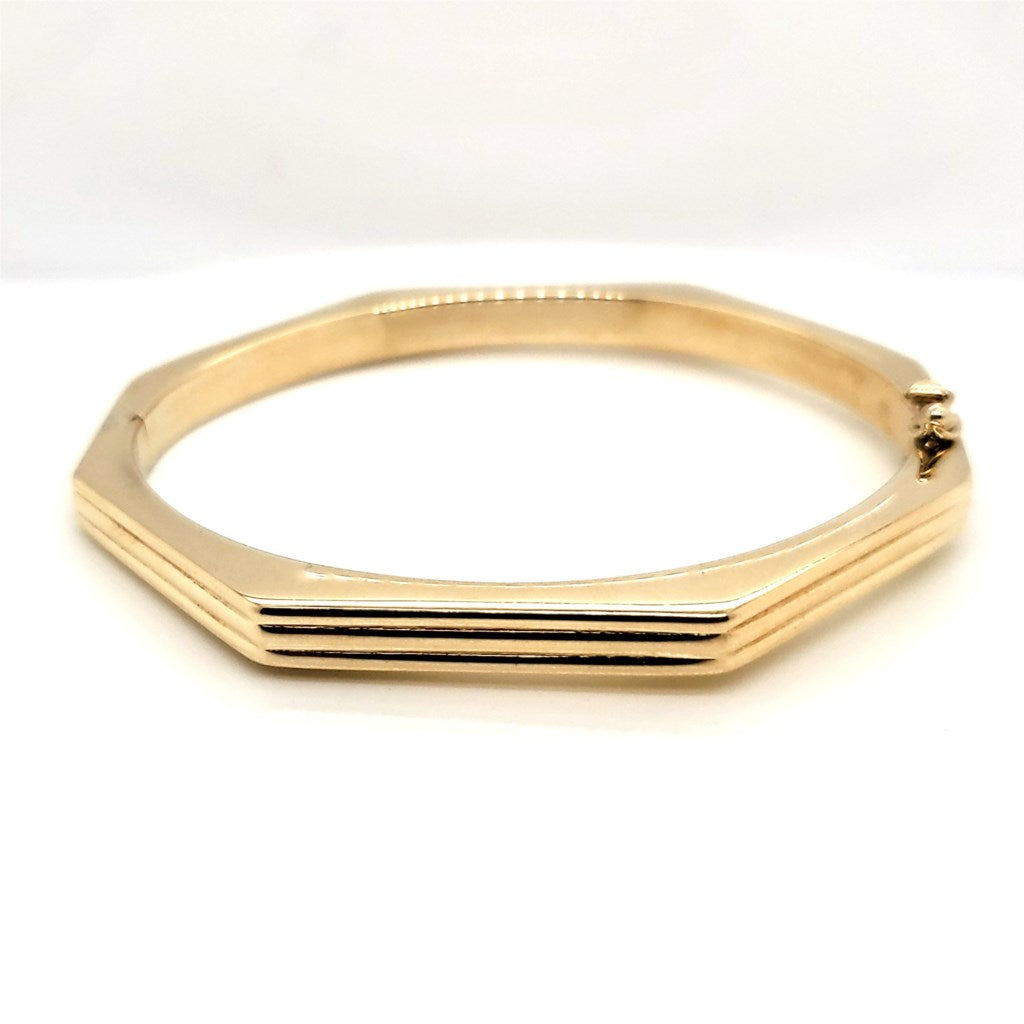 14Kt Yellow Gold Bangle Bracelet