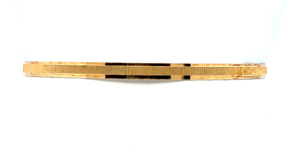 18kt Yellow Gold Engraved Bangle Bracelet