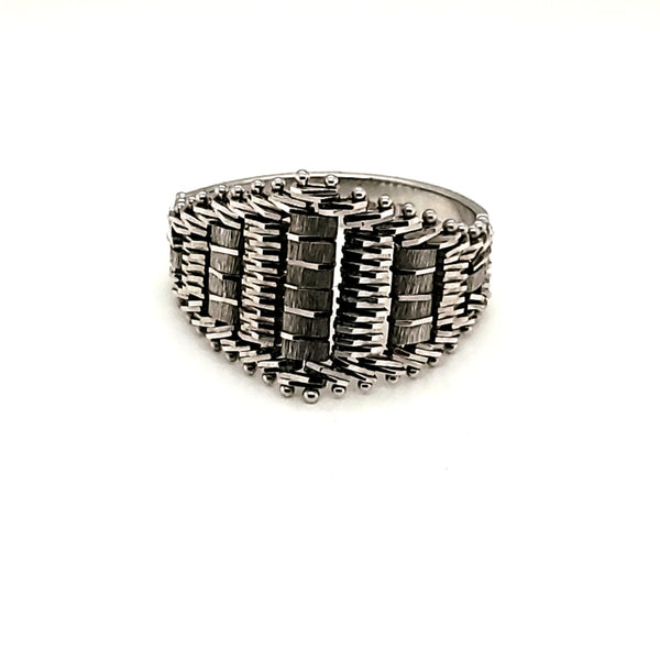 14kt White Gold Soft Top Ring