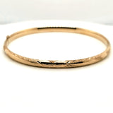 14kt Yellow Gold Hinged Bangle Bracelet