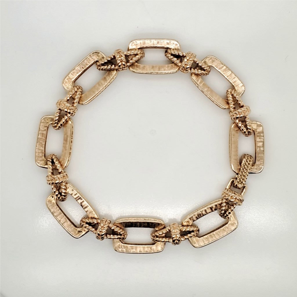 Vintage 14kt Yellow Gold Link Bracelet