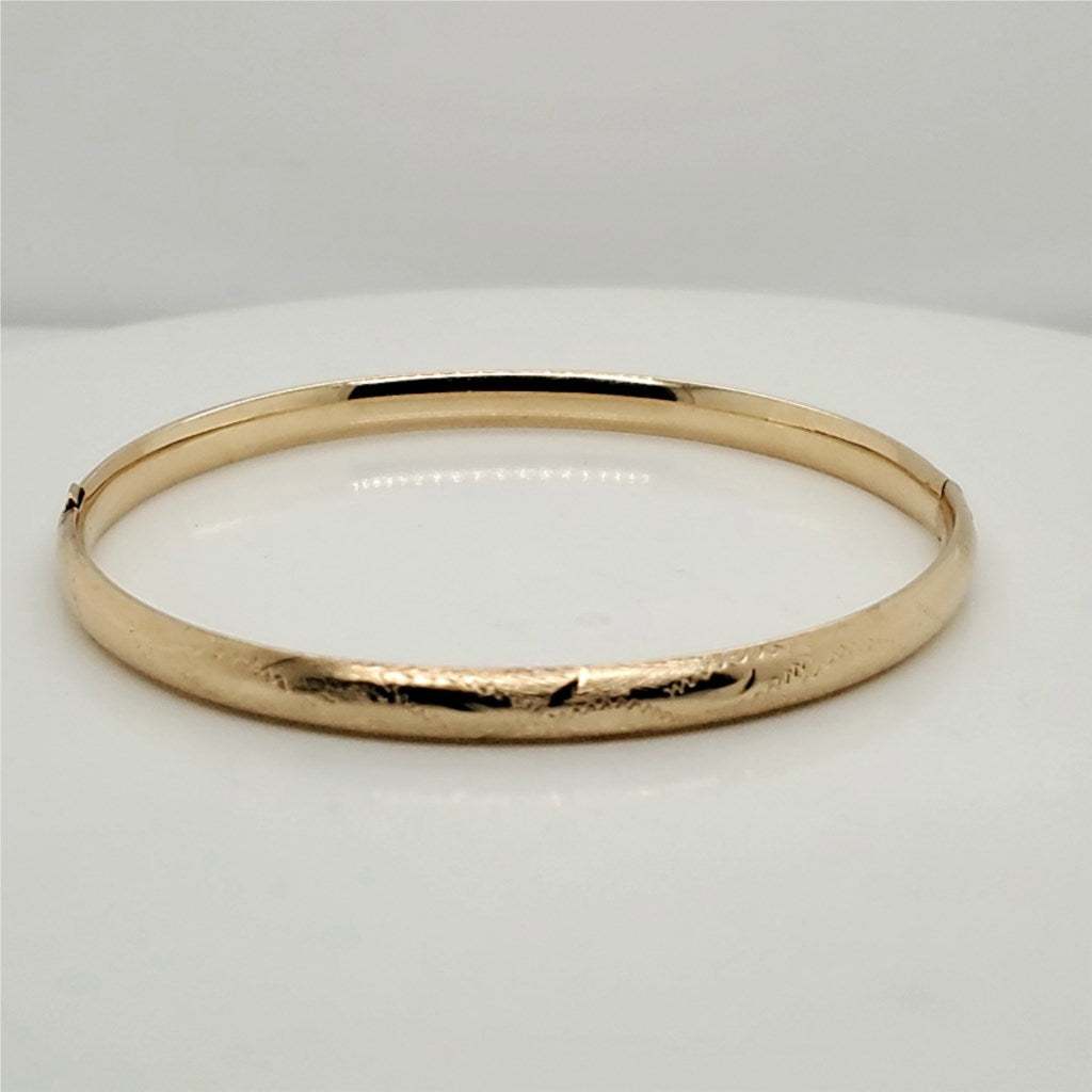 14Kt Yellow Gold Bangle Bracelet