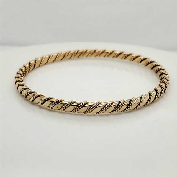 Vintage Cartier 18kt Yellow Gold Bangle Bracelet