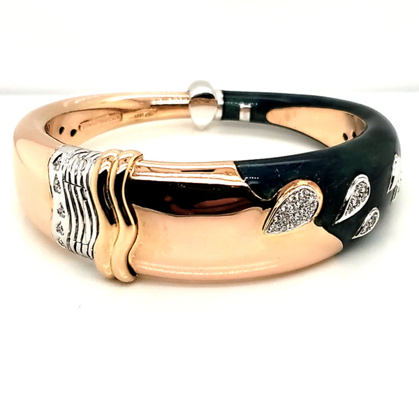 La Nouvelle Bague18kt Yellow Gold Enamel Bangle