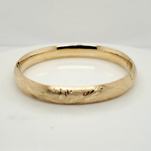 14Kt Yellow Gold Bangle Bracelet